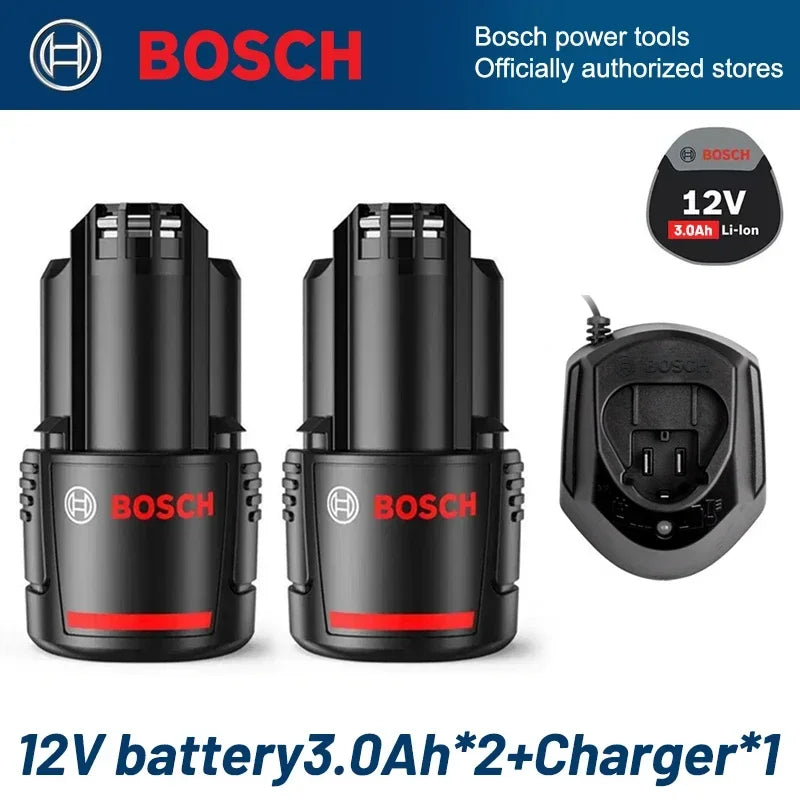 Bosch 12V Compatible Battery 3.0Ah – BAT411 BAT412 BAT413 Lithium-Ion with Optional Charger