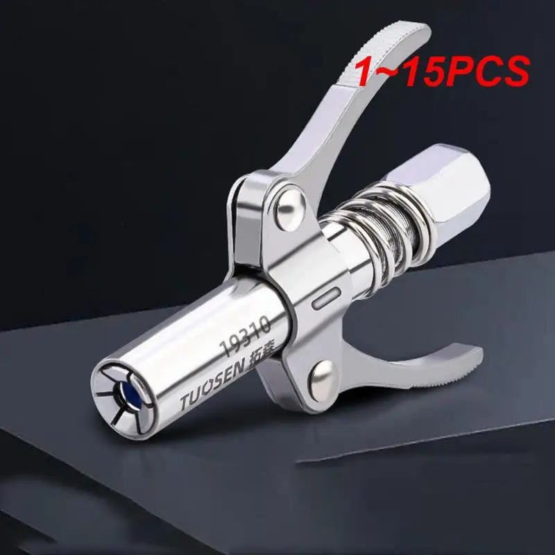 Double Handle High-Pressure Grease Gun Coupler – Self-Locking Universal Nozzle 1/8 NPT