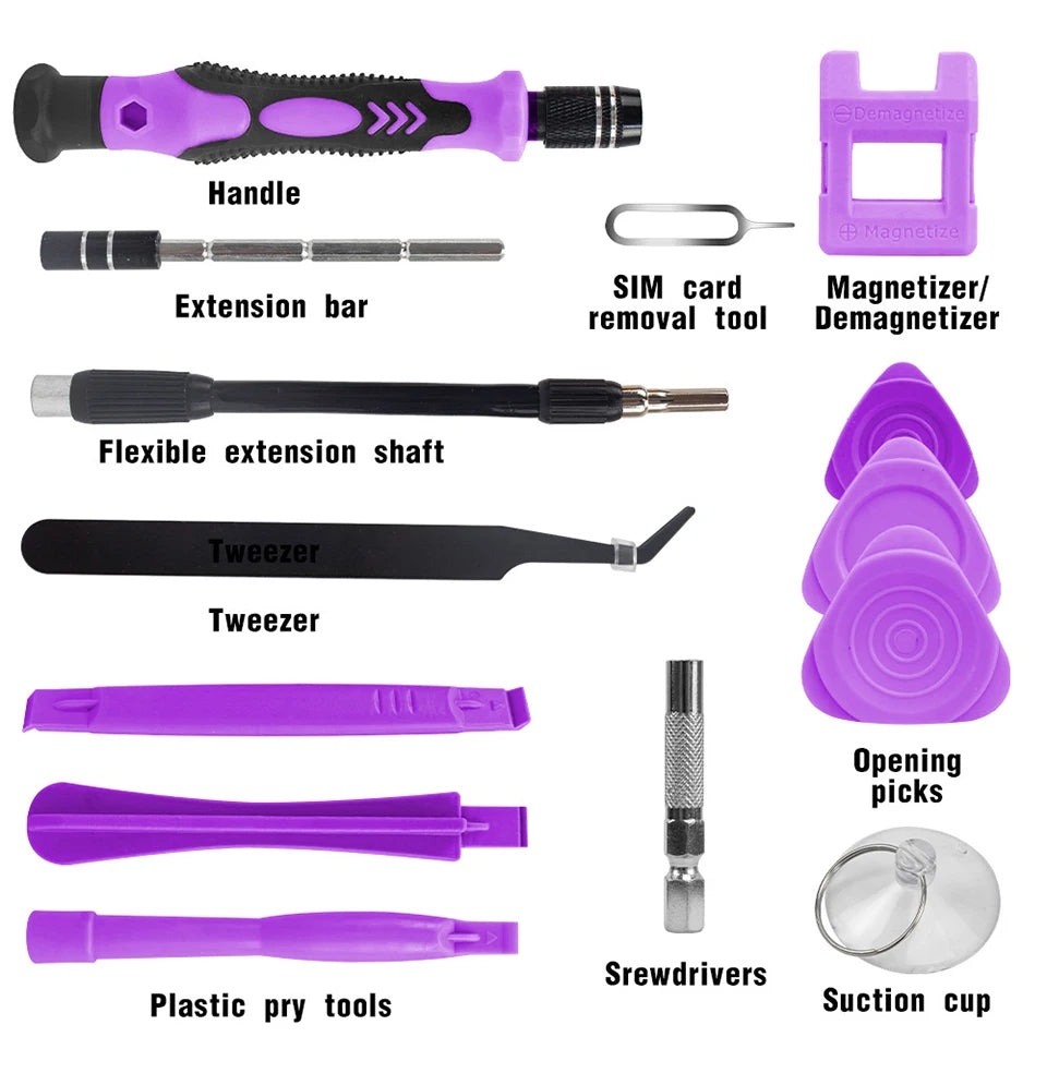 115-in-1 Precision Screwdriver Set | 98 Magnetic Bits | Phone, Laptop & Electronics Repair Kit