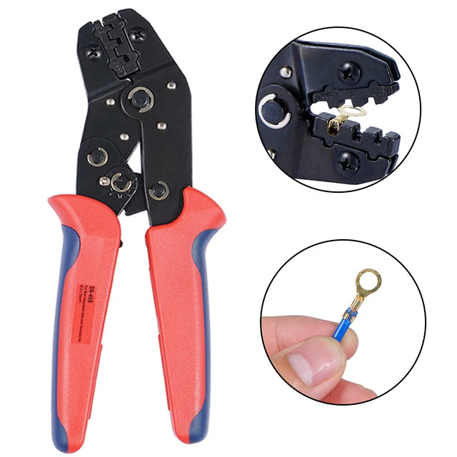 Insulated Crimp Terminal & Spade Connector Kit – 2.8/6.3mm (135 to 1000pcs)