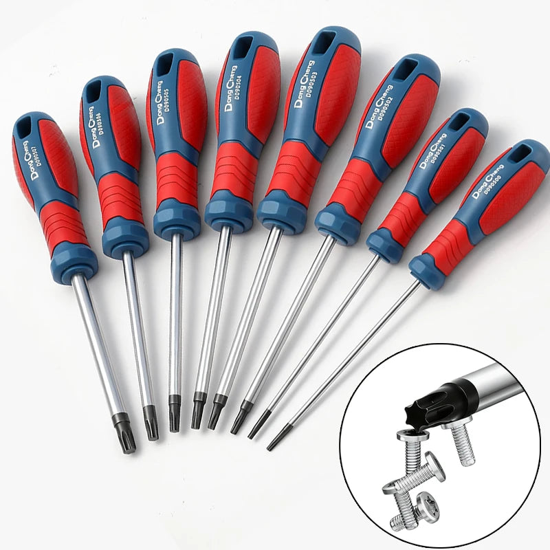 Magnetic Torx Screwdriver Set – T8 to T40 CR-V Anti-Rust (Individual or 8-Piece Set)