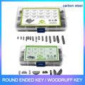 Carbon Steel Parallel Key & Woodruff Key Assortment Kit | M3–M6 | 80pc or 140pc