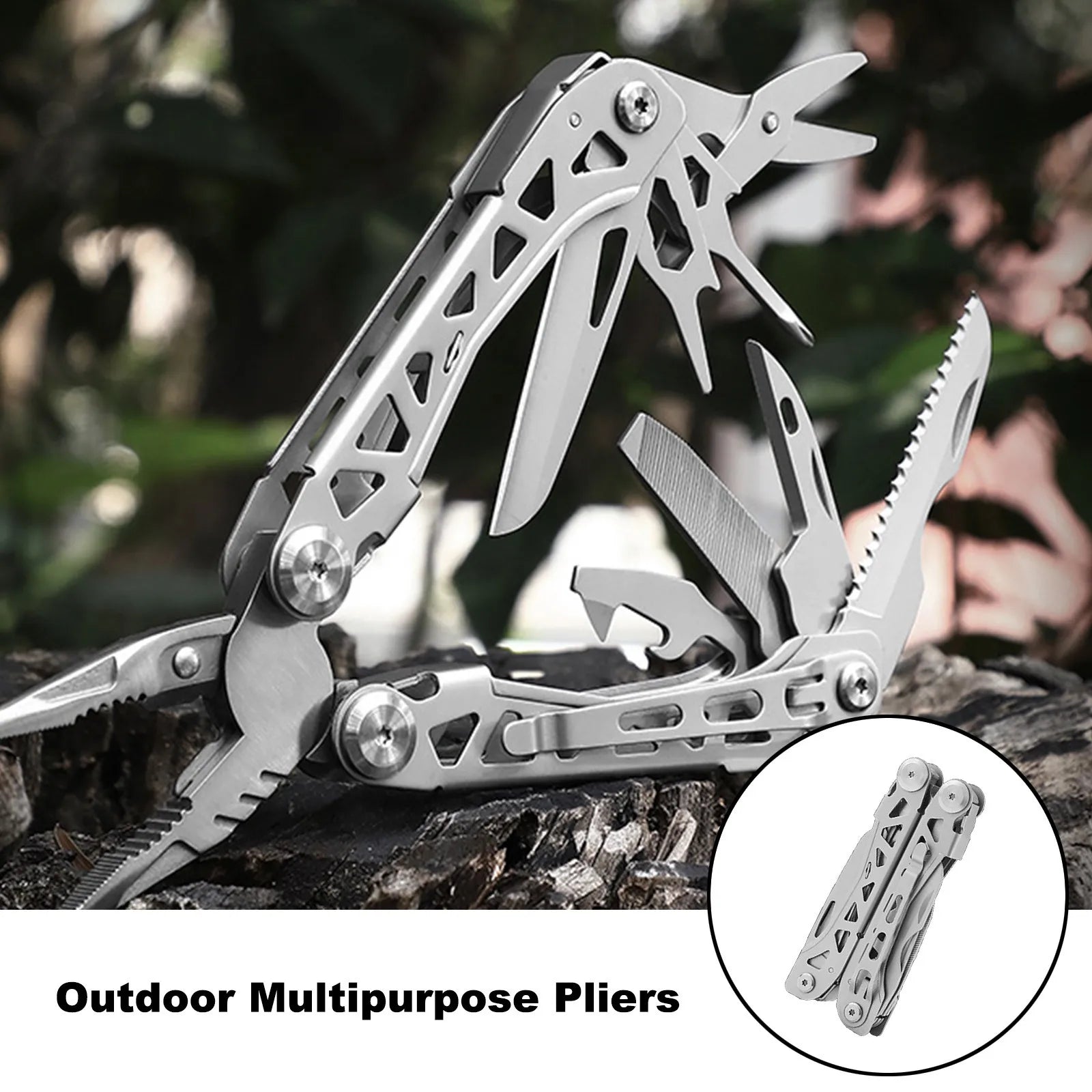 Lightweight Folding Multi-Tool Pliers – Camping & EDC Survival Gear