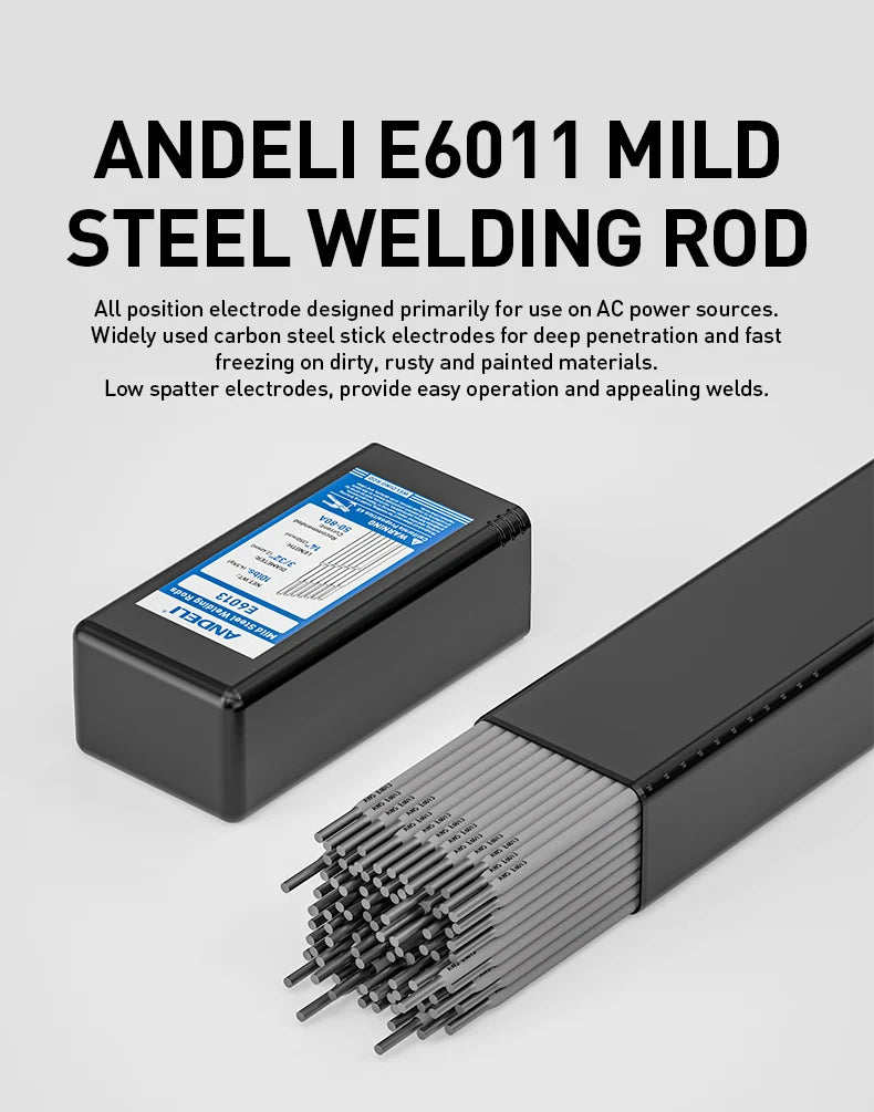 ANDELI Welding Rods E6013 & E6011 - 2.4mm Carbon Steel