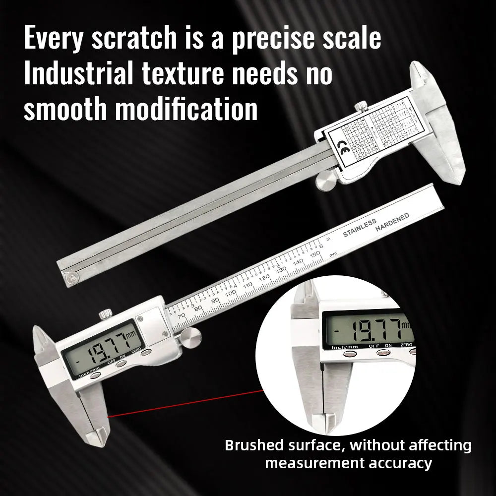 150mm Digital Vernier Caliper – Stainless Steel 0.01mm Precision Measuring Tool