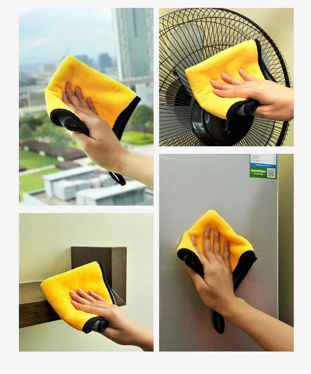 Microfibre Car Wash Towels | Multi-Pack | 30x30, 30x40 & 30x60cm | Scratch-Free Cleaning Cloth