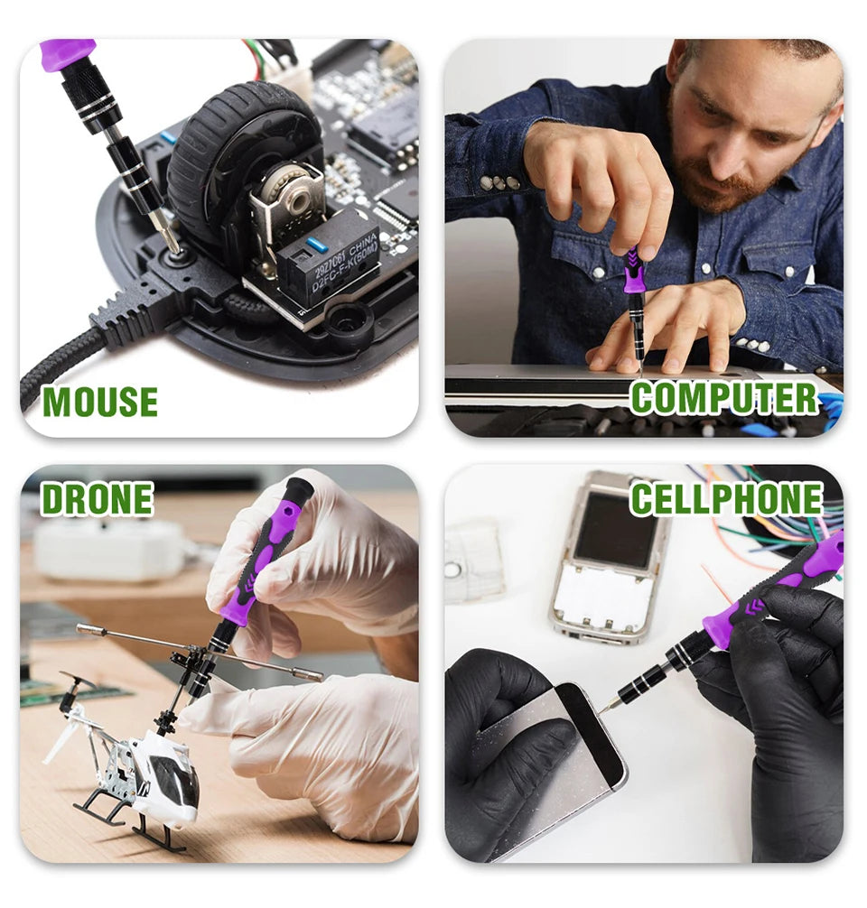 115-in-1 Precision Screwdriver Set | 98 Magnetic Bits | Phone, Laptop & Electronics Repair Kit