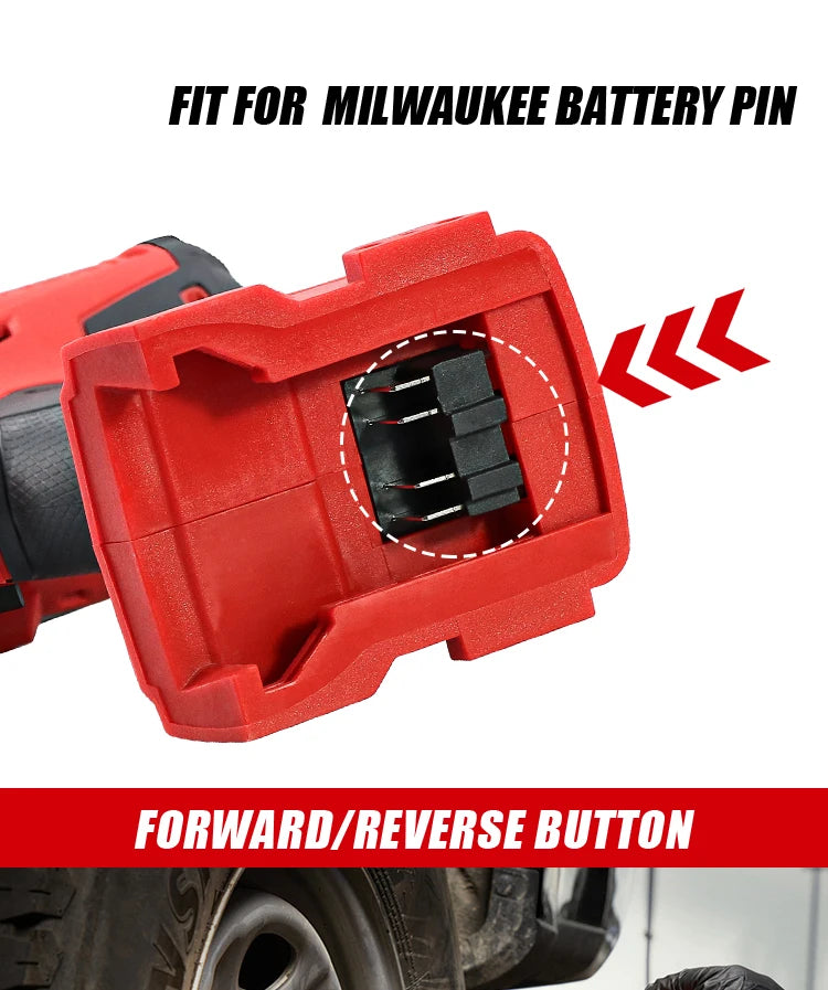 M-WALK 18V Brushless Cordless Impact Wrench – 1300Nm, 1/2" Drive, Milwaukee M18 Compatible (Tool Only)