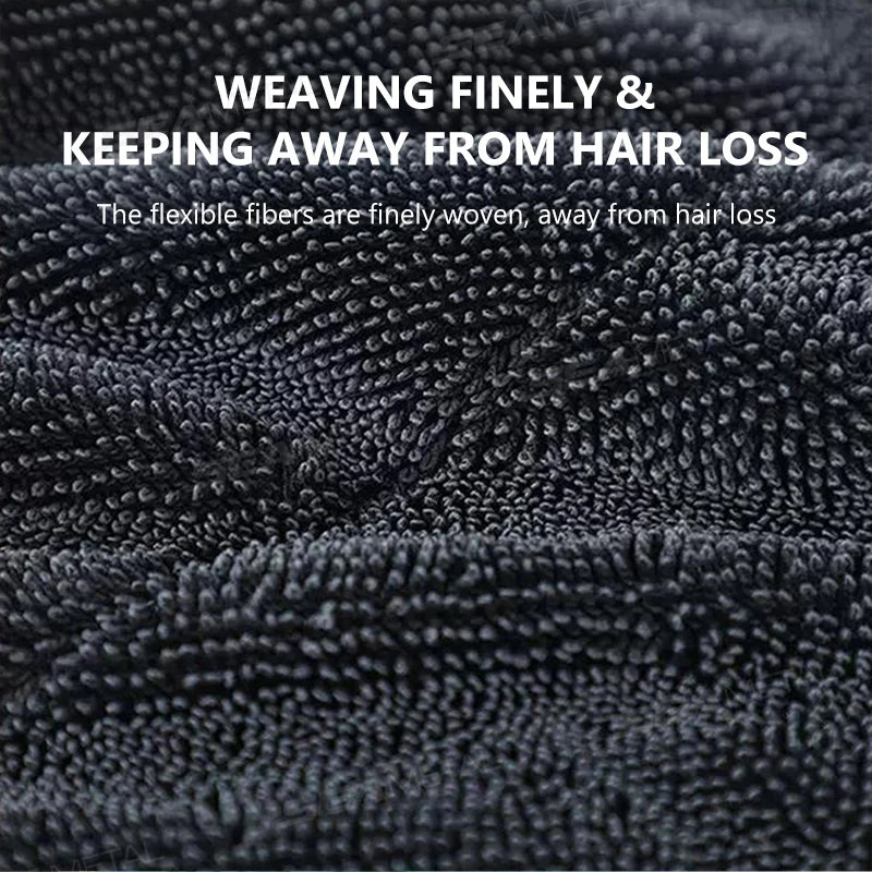 SEAMETAL 1200GSM Microfiber Car Detailing Towel | Ultra-Soft Scratch-Free | 3 Sizes | Gray, Red & Blue