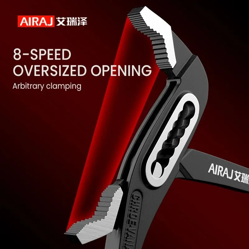 AIRAJ Quick-Release Water Pump Pliers – Chromium Vanadium, 8", 10" & 12" Sizes