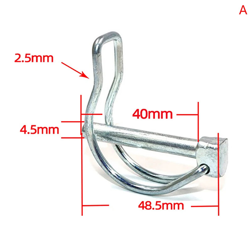 Stainless Steel Safety Pin – M4.5 / M6 / M8 Double-Line Lock Pin