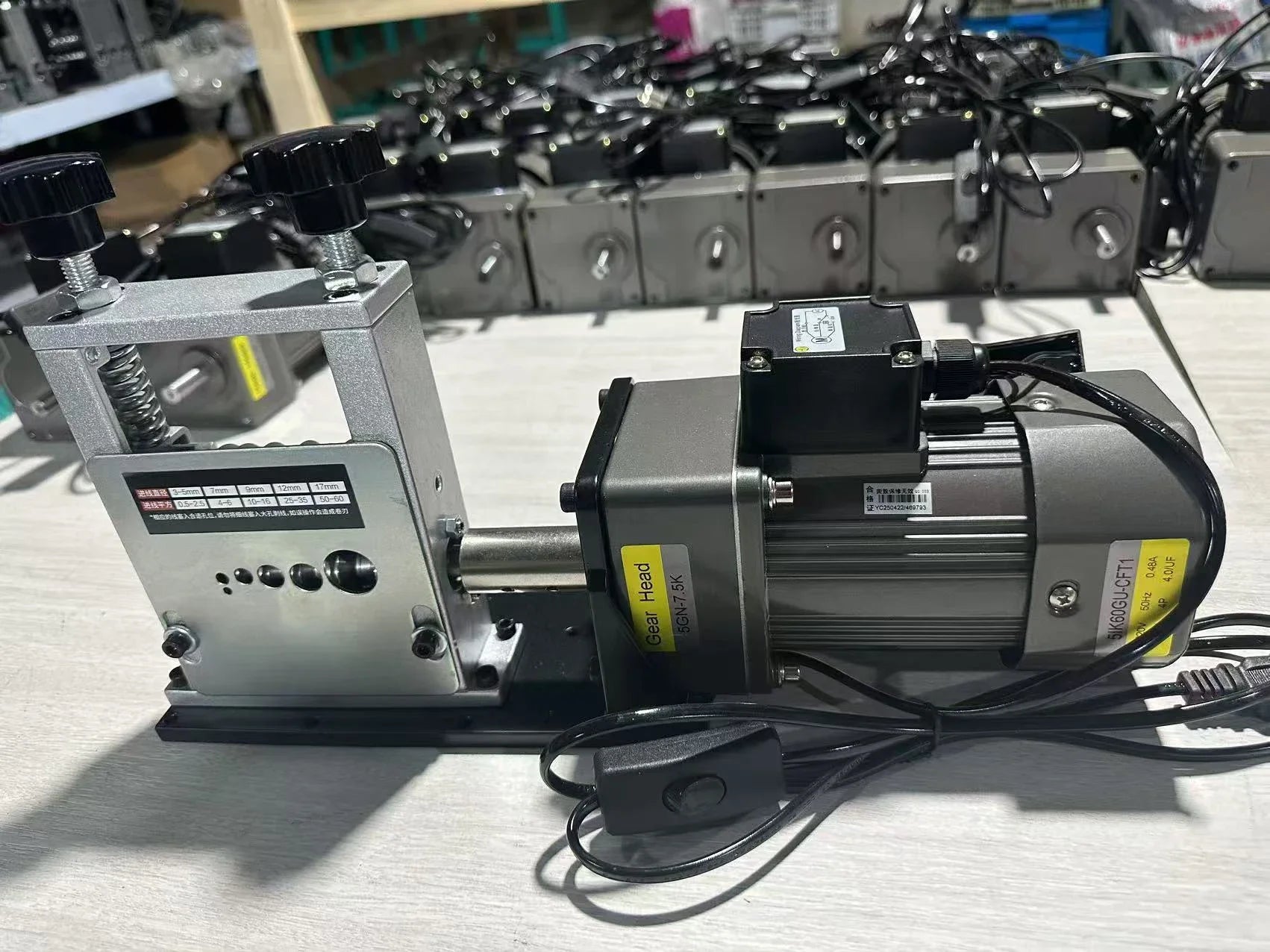 Electric Wire Stripper Machine | 60W 5-Channel Automatic Cable Stripping | 1-22mm