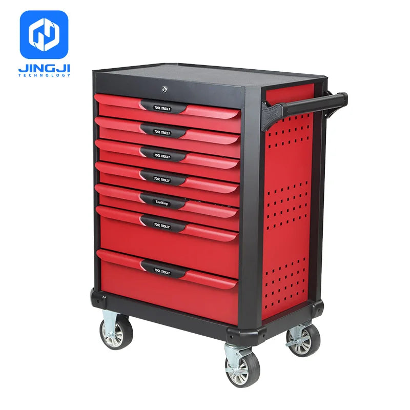 Professional Rolling Mechanic Tool Cart – Storage Cabinet with Drawers & Trolley