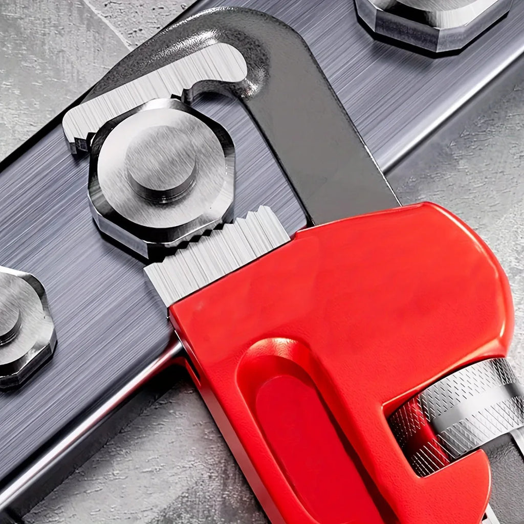 Heavy-Duty Adjustable Pipe Wrench – Heat Treated Steel, 8", 10" or 12"
