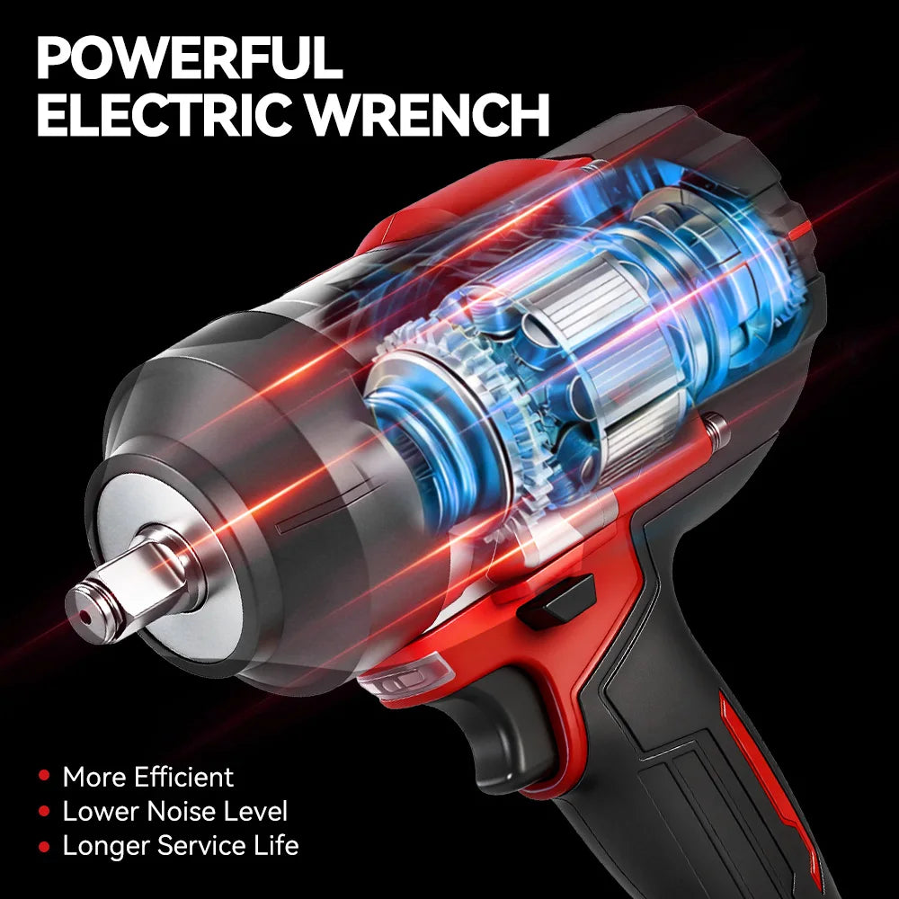 ONEVAN 2800Nm Brushless Impact Wrench | Tool Only | 18V/21V Compatible | 1/2" Drive | LED Light