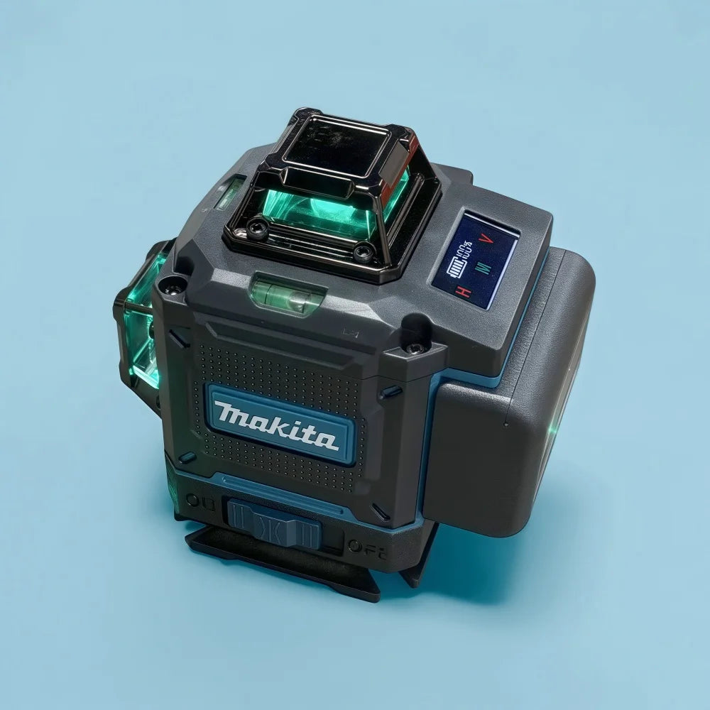 Makita 16-Line 4D Laser Level – 360° Self-Leveling Green Cross Line Laser