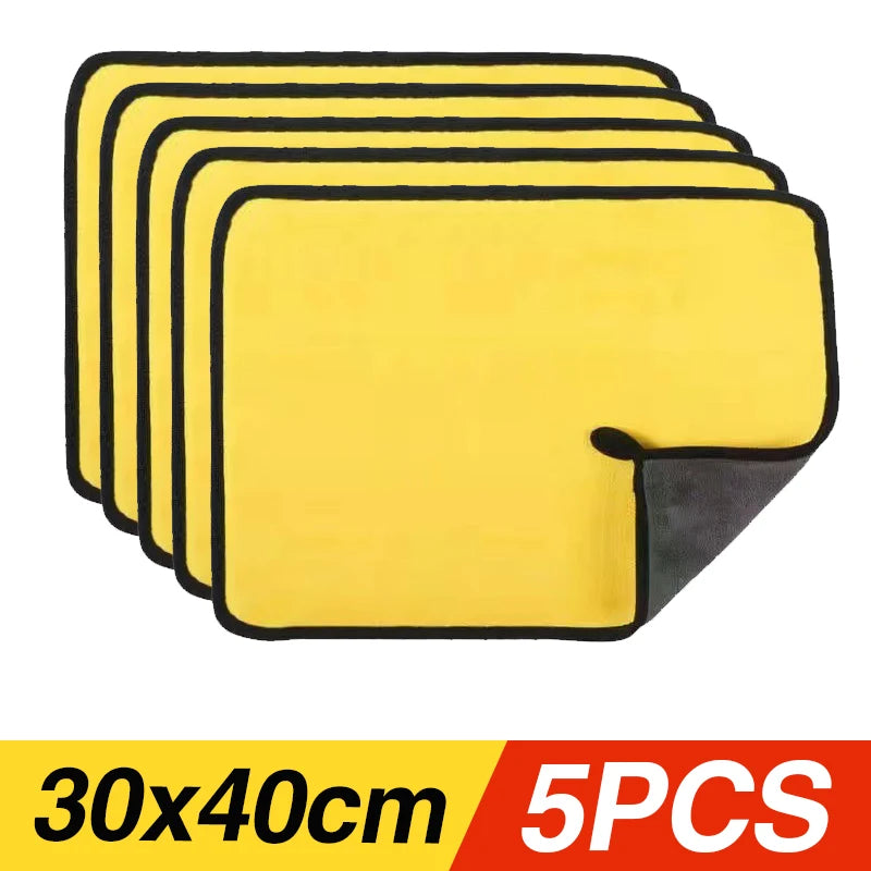 Microfibre Car Wash Towels | Multi-Pack | 30x30, 30x40 & 30x60cm | Scratch-Free Cleaning Cloth