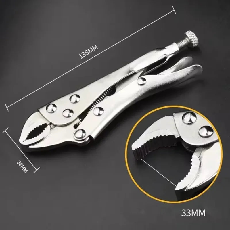 Chrome Vanadium Pressure Pliers – Multifunctional C-Type (5in & 10in)