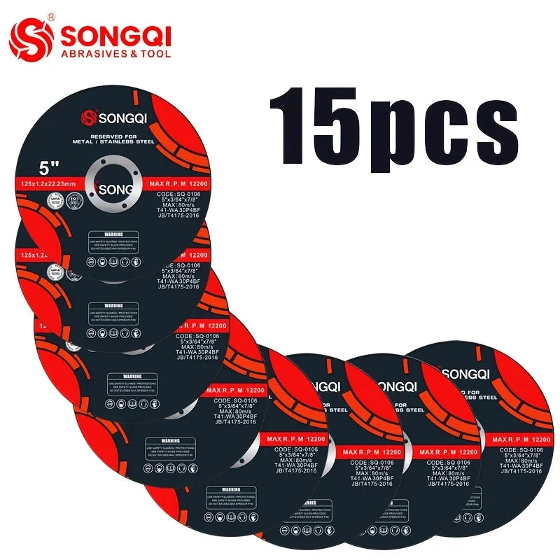 125mm Ultra-Thin Angle Grinder Cutting Discs – Metal & Stainless Steel, 1.2mm (15, 25 or 50 Pack)