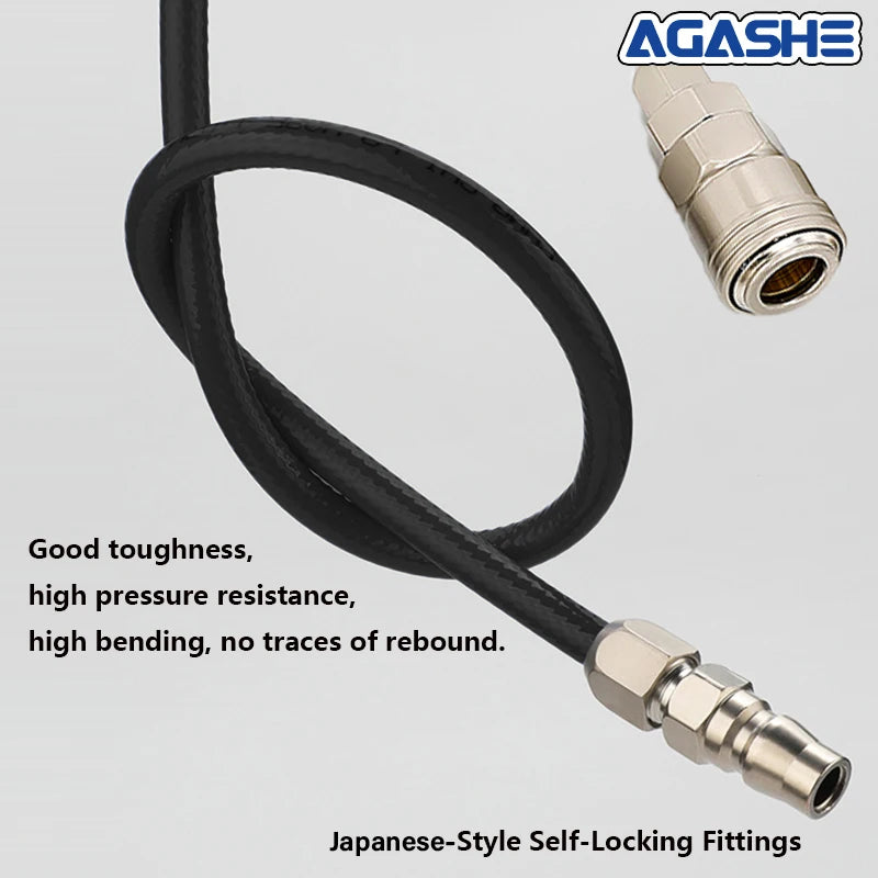 Braided High-Pressure Air Compressor Hose 8×5mm – Reinforced PVC Air Hose for Compressors