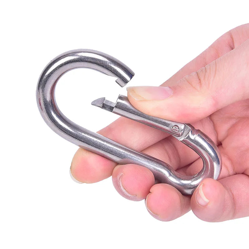 304 Stainless Steel Spring Snap Carabiner Hook
