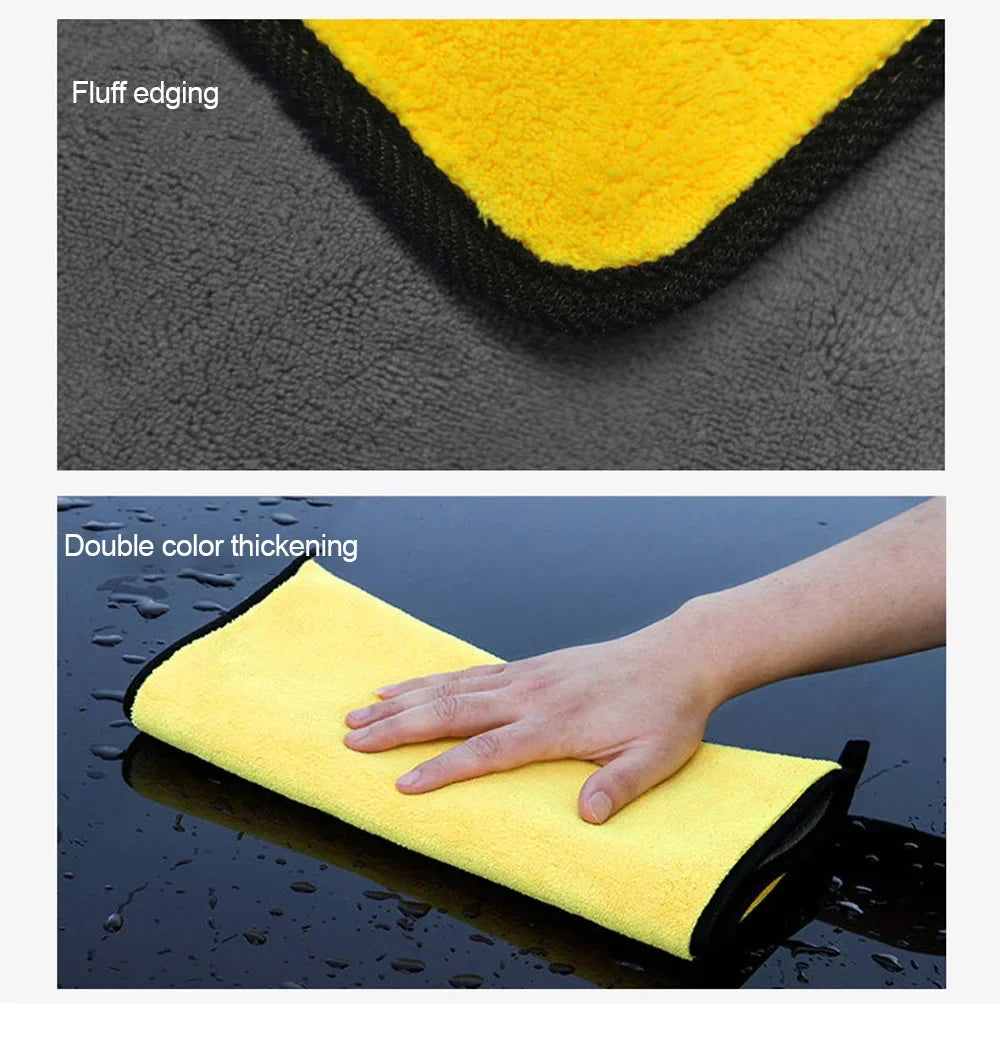 Microfibre Car Wash Towels | Multi-Pack | 30x30, 30x40 & 30x60cm | Scratch-Free Cleaning Cloth
