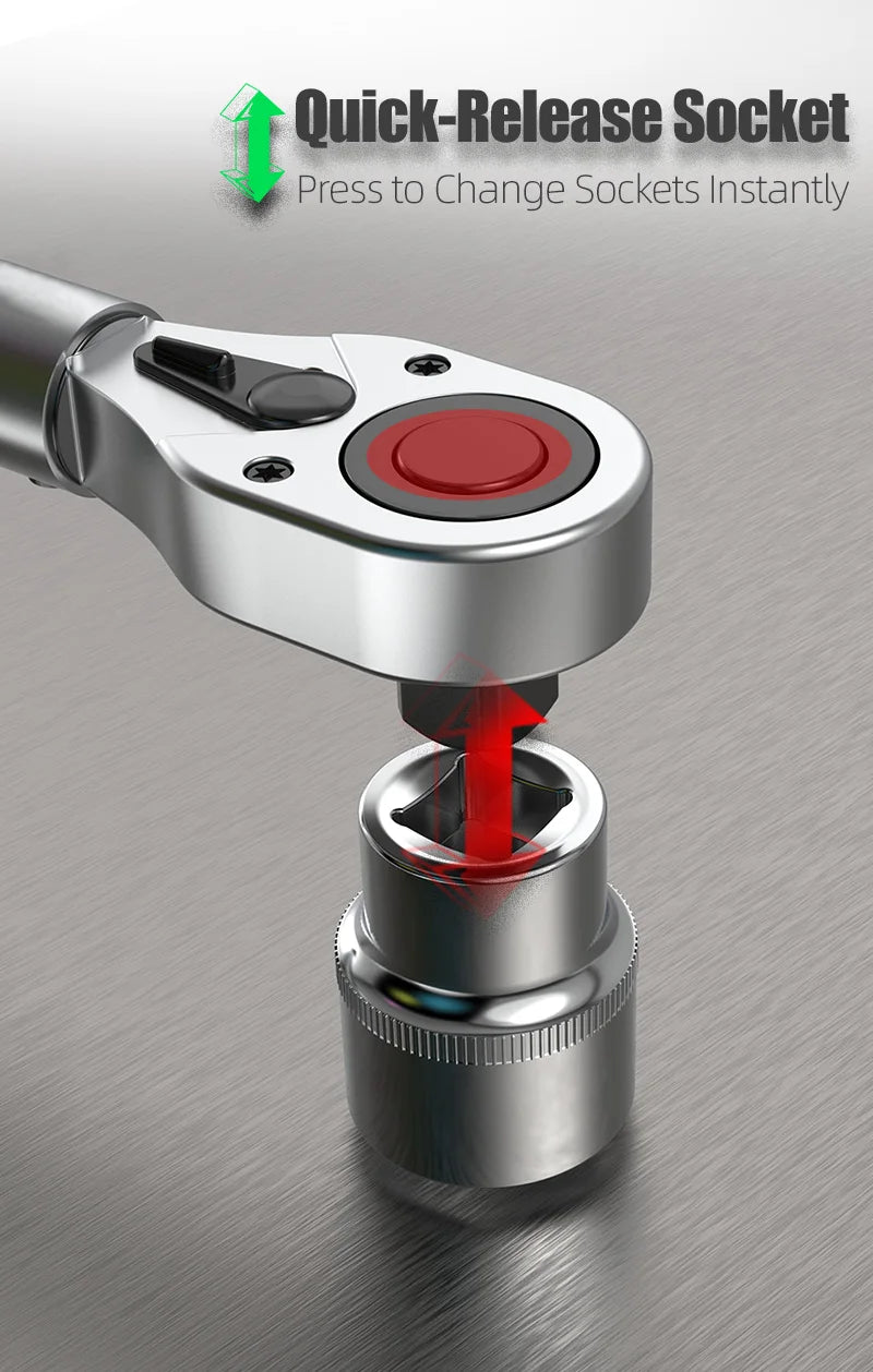 LAOA Digital Torque Wrench with LCD Display – Professional Precision, 0.3–1000N.m (LA156006)