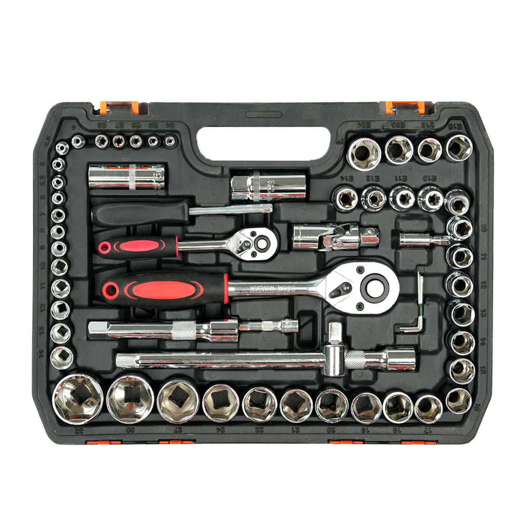 Professional 108-Piece Tool Set – Chrome Vanadium, Metric & Imperial, Storage Case Included