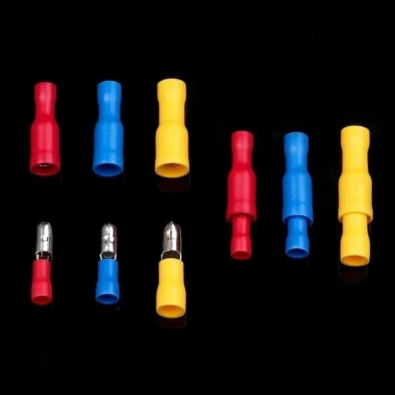 Insulated Wire Connector Kit – Assorted Crimp Terminals & Spade Connectors, 102–480pc