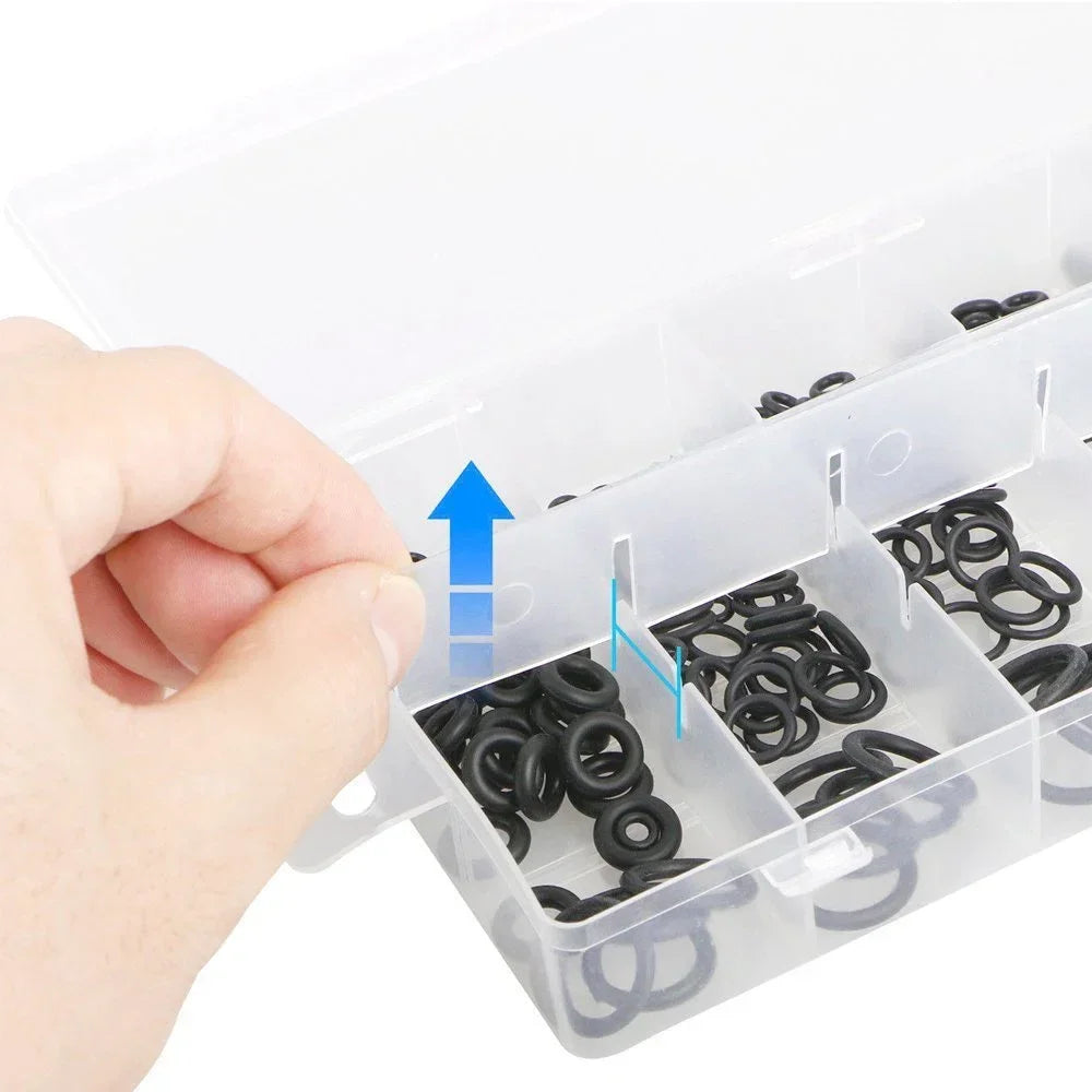 Nitrile Rubber O-Ring Assortment Kit – 32 Sizes (225pcs or 419pcs)
