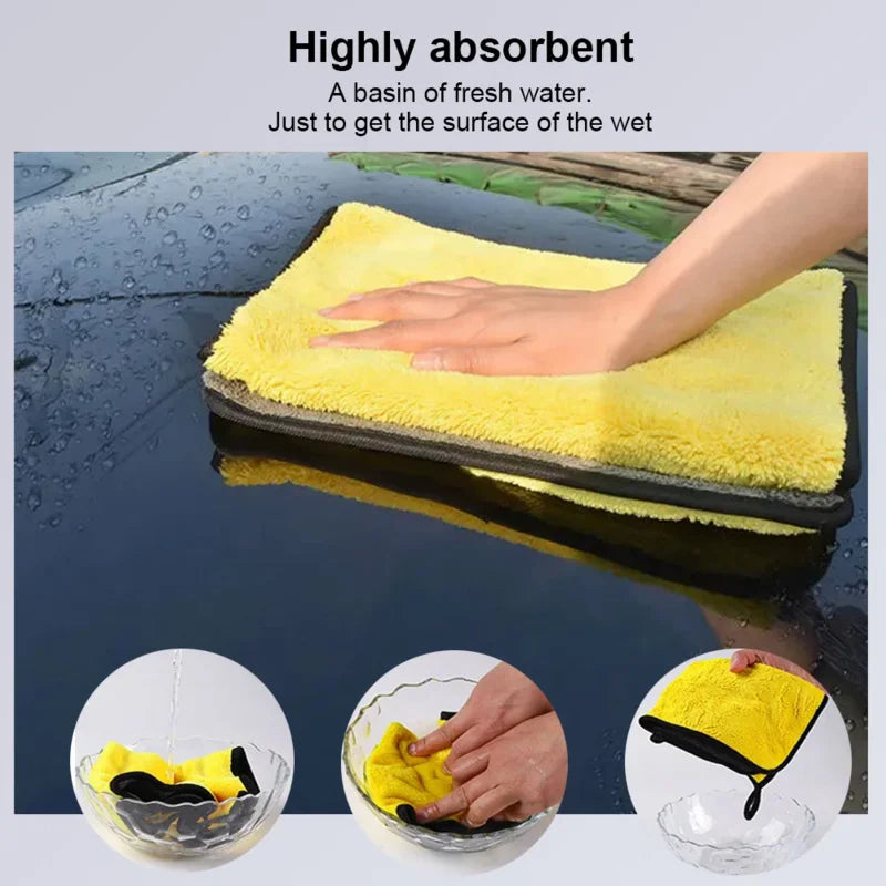 Microfibre Car Wash Towels | Multi-Pack | 30x30, 30x40 & 30x60cm | Scratch-Free Cleaning Cloth