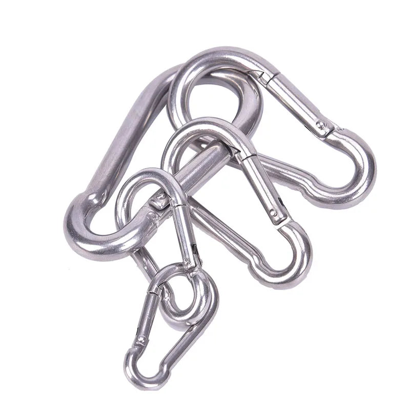 304 Stainless Steel Spring Snap Carabiner Hook