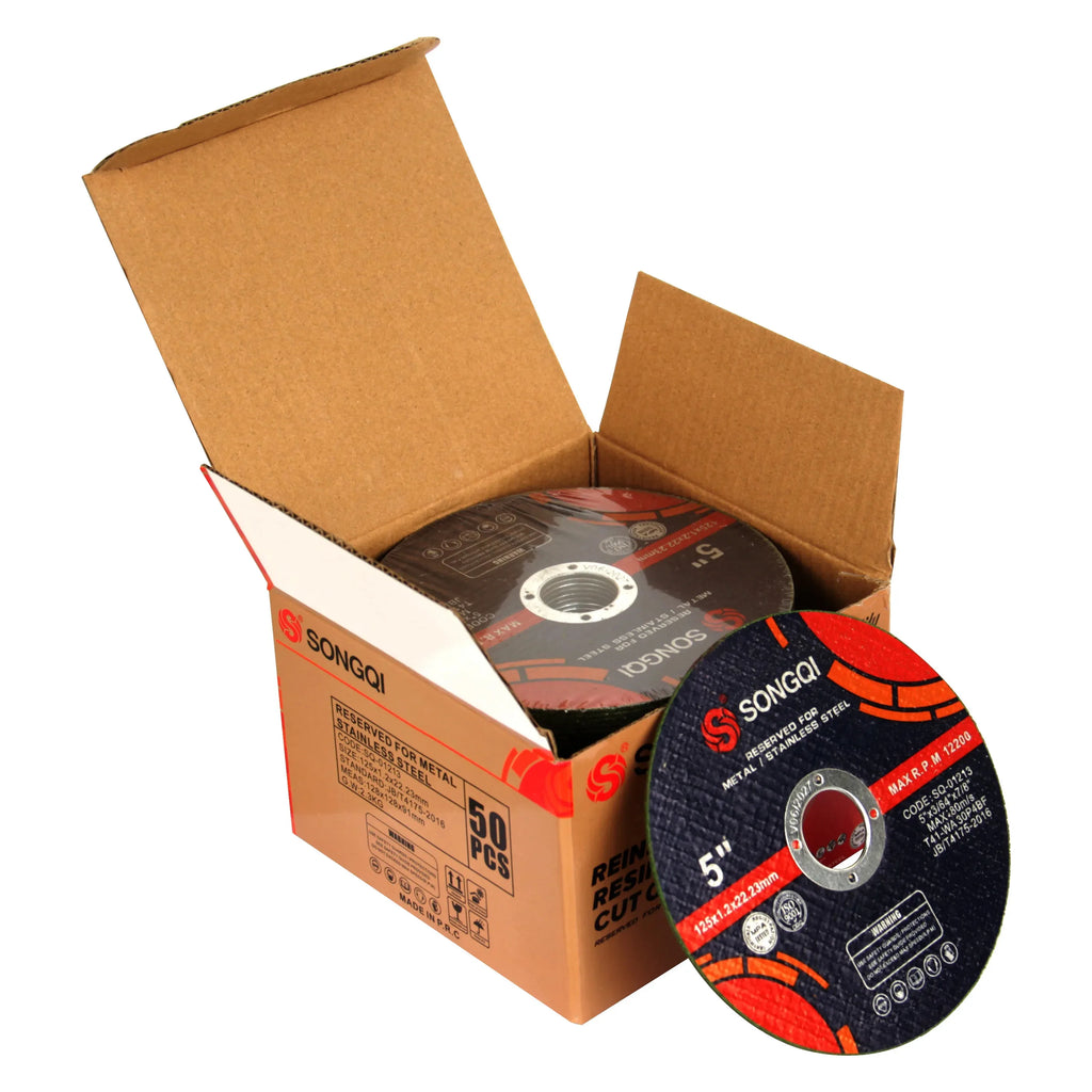 125mm Ultra-Thin Angle Grinder Cutting Discs – Metal & Stainless Steel, 1.2mm (15, 25 or 50 Pack)