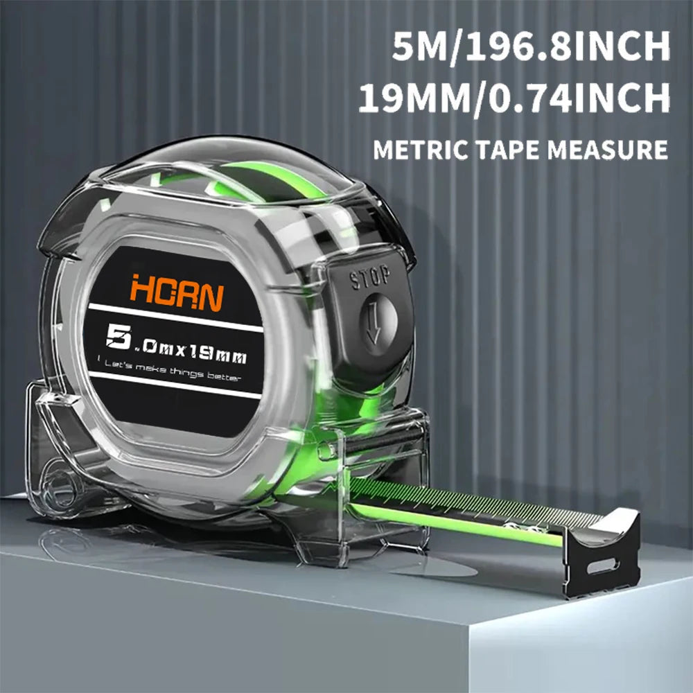 Professional Fluorescent Tape Measure - High-Visibility Measuring Tool