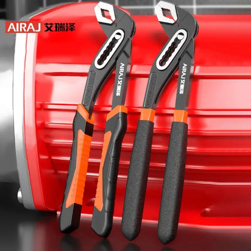 AIRAJ Quick-Release Water Pump Pliers – Chromium Vanadium, 8", 10" & 12" Sizes